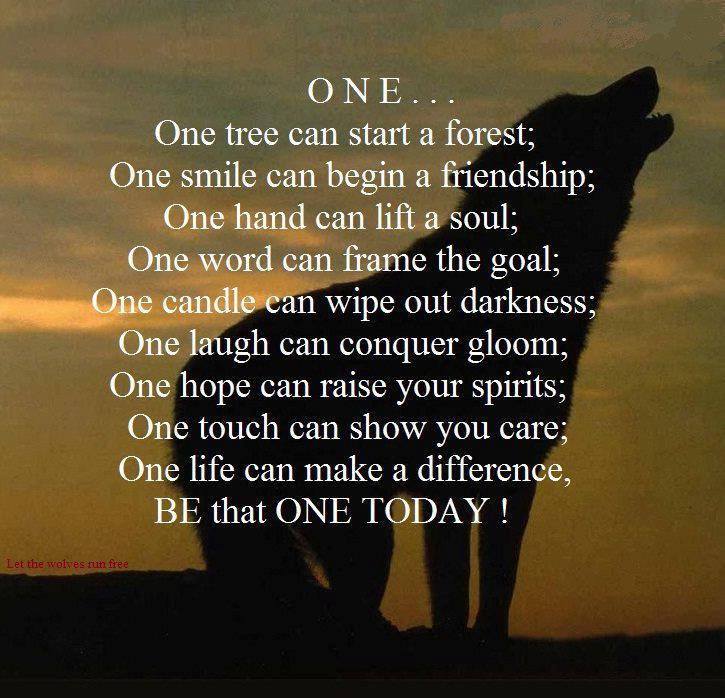 one